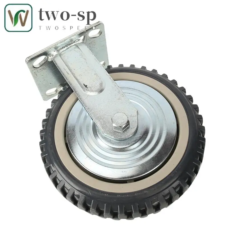 

Wear-Resistant Load-Bearing : 8-Inch Gray Bee Fire Fixed Wheel for Dining Cars Service Cars Home Applications