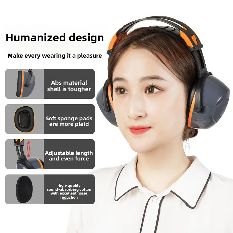 Upgrade Sound Insulation Earmuffs Anti-noise Shooting Sleep Learning Silent Industrial Earmuffs Drum Set Protective Earphones
