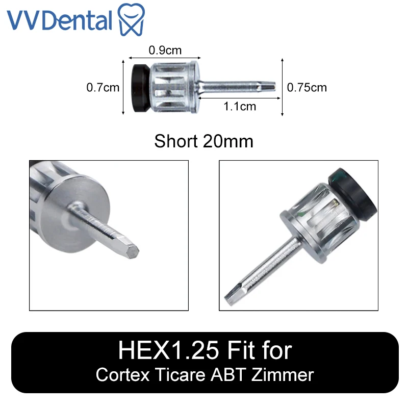 

VVDental 1 шт., динамометрический отвертка для зубного имплантата, универсальный прототический комплект, инструмент для ремонта стоматологического имплантата
