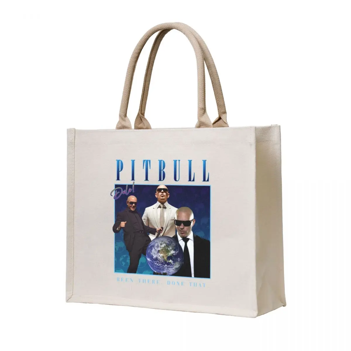 

pitbull homage shirt (parody) Tote Bag tote bag custom Woman shopper bag Custom