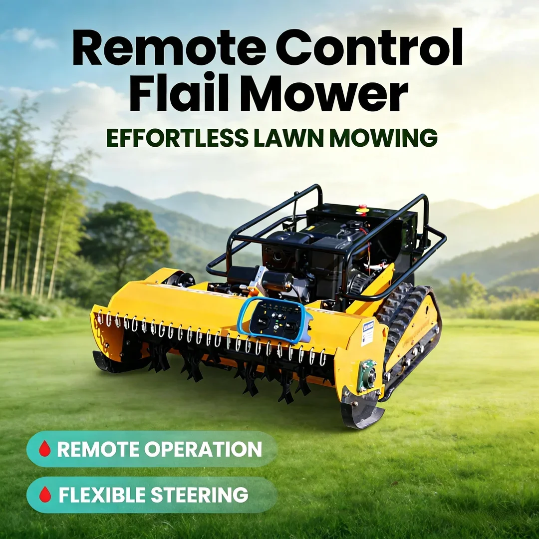 

Customized 459CC Engine Flail Lawn Mower E-Start Heavy Duty Crawler EPA Euro V Certified Agriculture Forestry Weeding