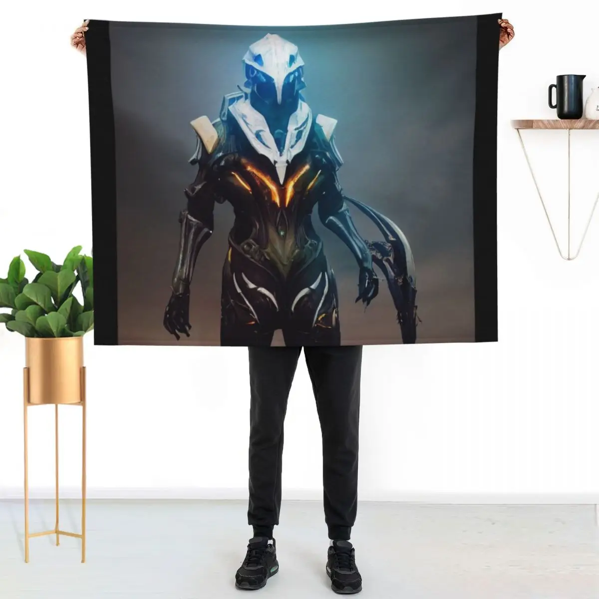 warframe Throw Blanket Plaid on the sofa Heavy Summer Sofa Quilt Furrys Blankets For Baby Blankets