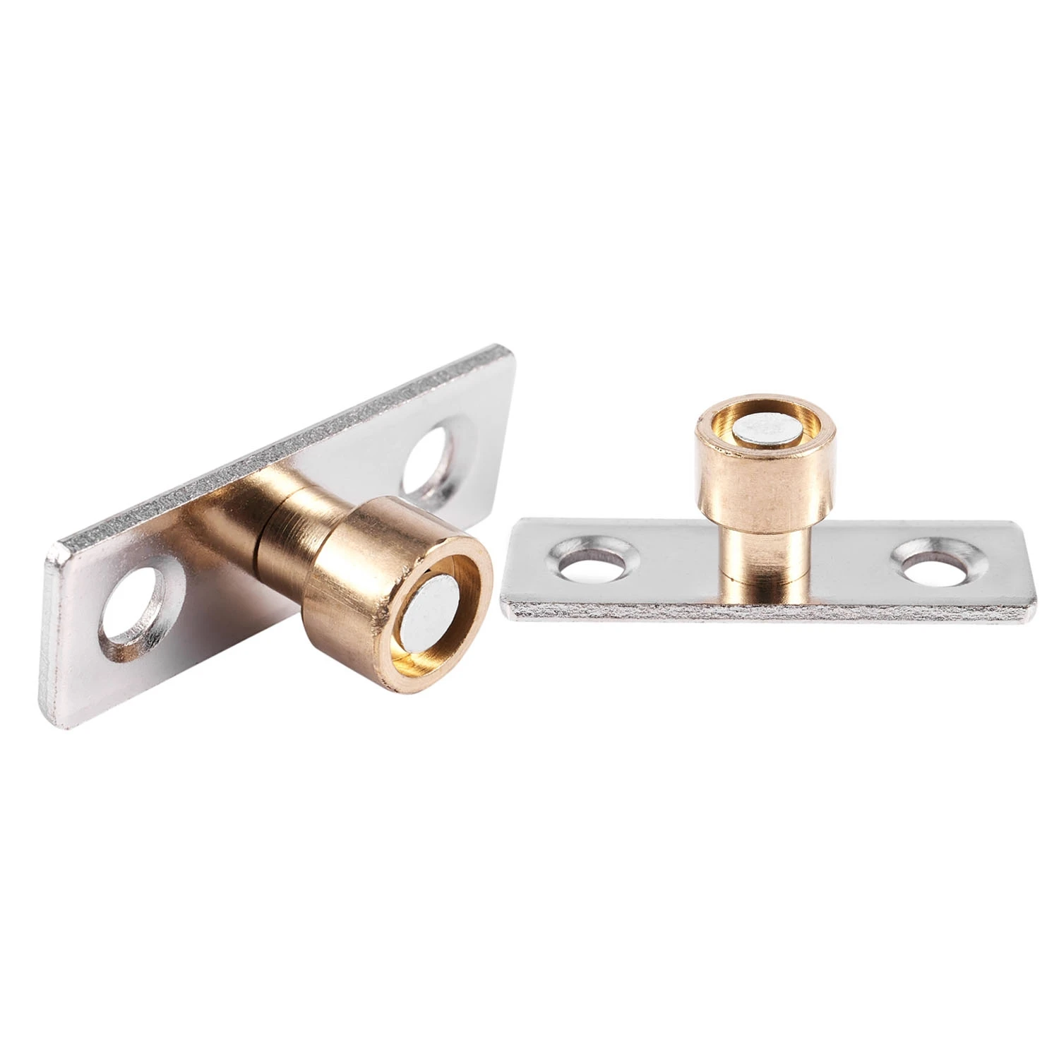 Guía de puerta corredera de madera, tapón localizador de Metal, 2 piezas, 12mm de diámetro