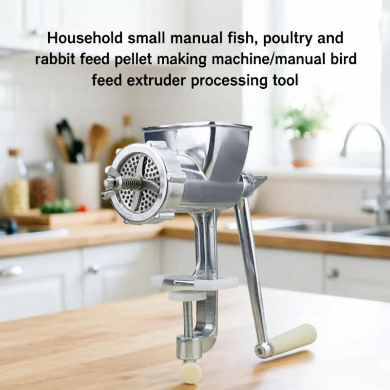 Manual Feed Pellet Making Machine Small Bird Feed Extruder For Household Fish Poultry And Rabbit Processing