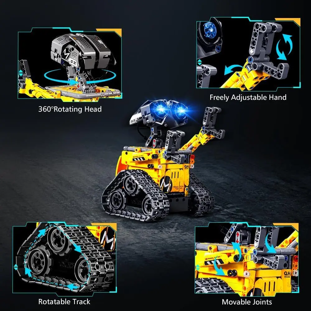 5-in-1 Remote & App-Controlled Robot Building Set for Kids - STEM Toys with 520 Pieces, Suitable for Ages 6-12+