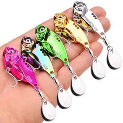5pcs Spinner Bait 7-20g Metal Vib Fishing Lure Trolling Rotating Spoon Wobbler Sinking Hard Bait With Sequin Pesca For Bass Pike