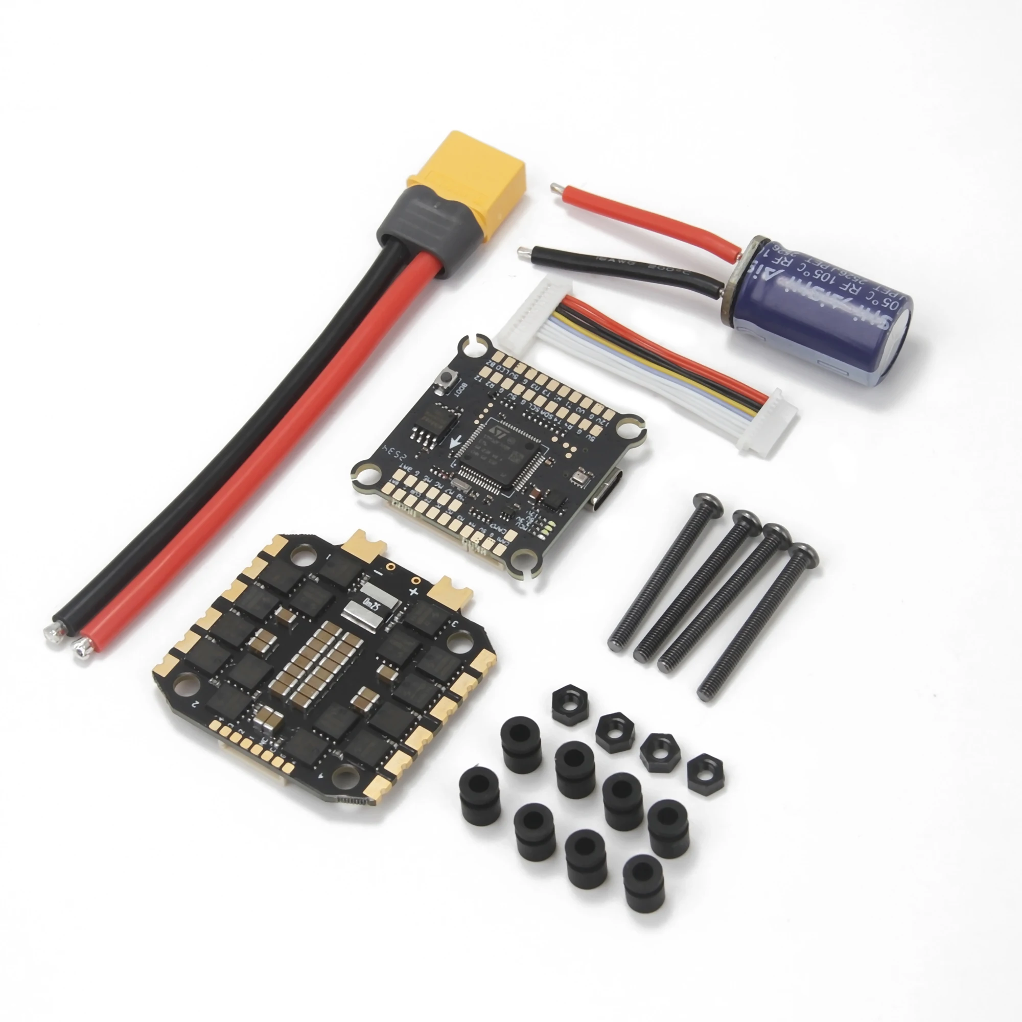 NEEBRC F722 pile F722 contrôle de vol FC 3-8S 8/32Bit 60A 65A 80A 100A 4IN1 ESC 30.5x30.5mm pour pièces de Drone de course FPV Freestyle