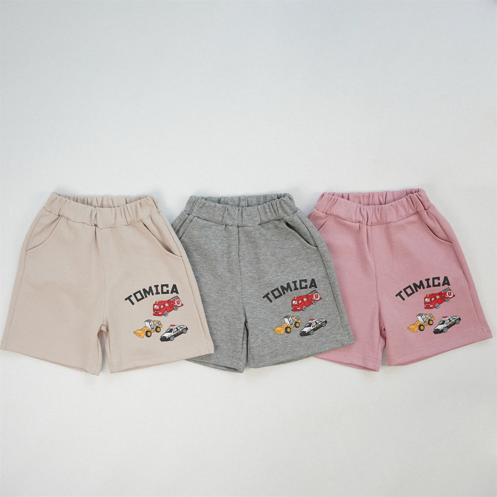 

Kids Car Print Shorts 100% Cotton Summer Pants for Boys & Girls Toddlers kids boy tweens clothes Breathable & Comfy 80-130