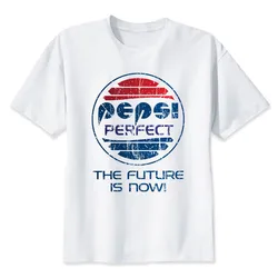 back to the future Letter Print T Shirt Mens white And White Comic Con Cosplay o neck T-shirts Skateboard Tee Boy Skate Tops