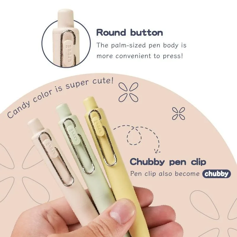 قلم جل Uni-ball ONE P (UMN-SP) سريع الجفاف 0.38/0.5 مم - حبر أسود عميق برميل قصير، محمول صغير للطلاب يوميات Note T #2