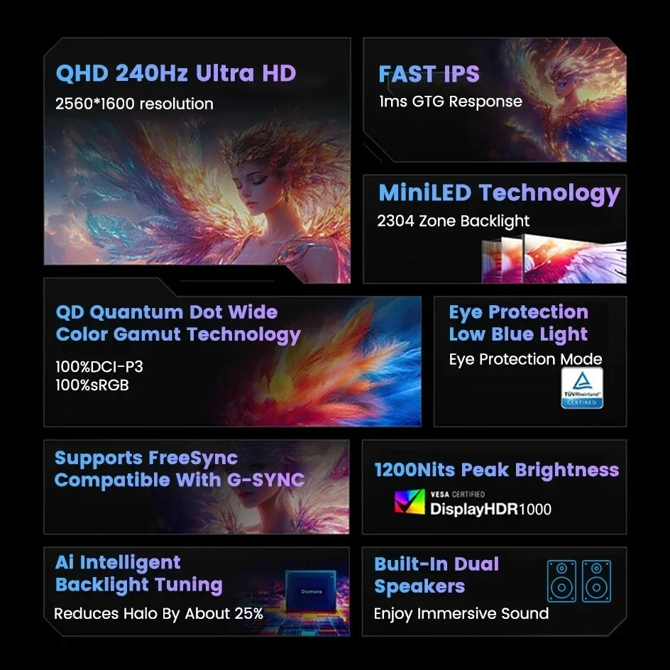 18 Inch 2.5K 240Hz …