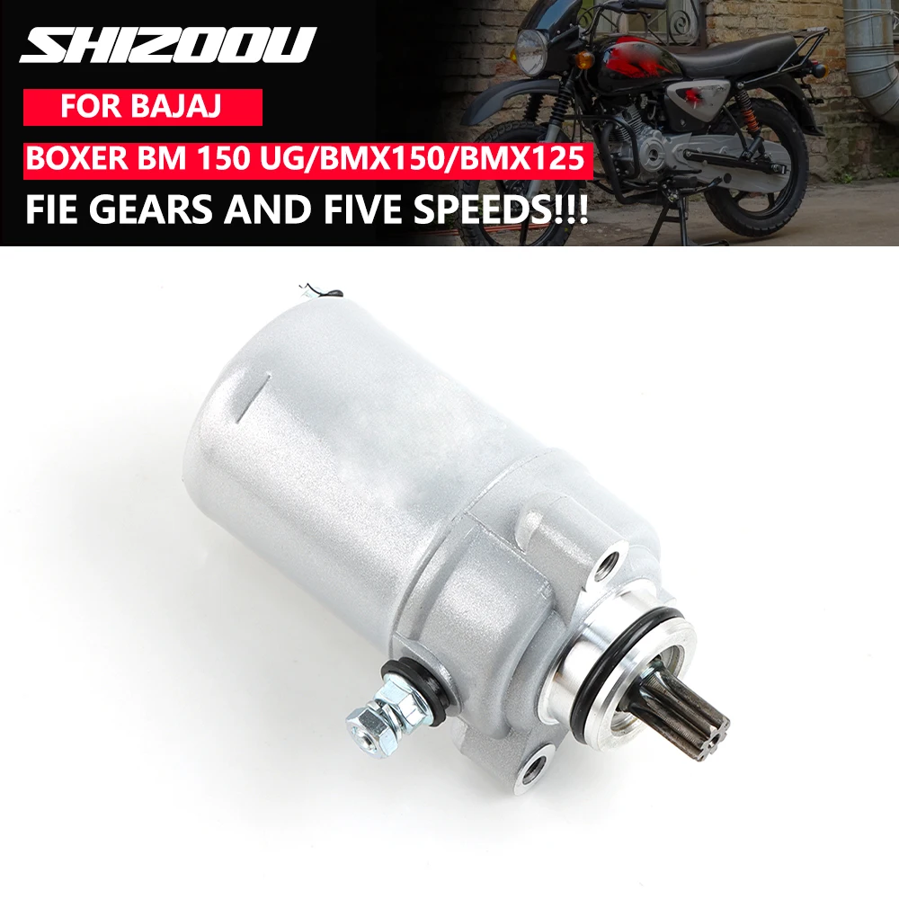 Motor de arranque de motocicleta para BAJAJ BOXER125 BOXER BM125 125 cc 125cc BAJAJ BOXER bm150 bm 150