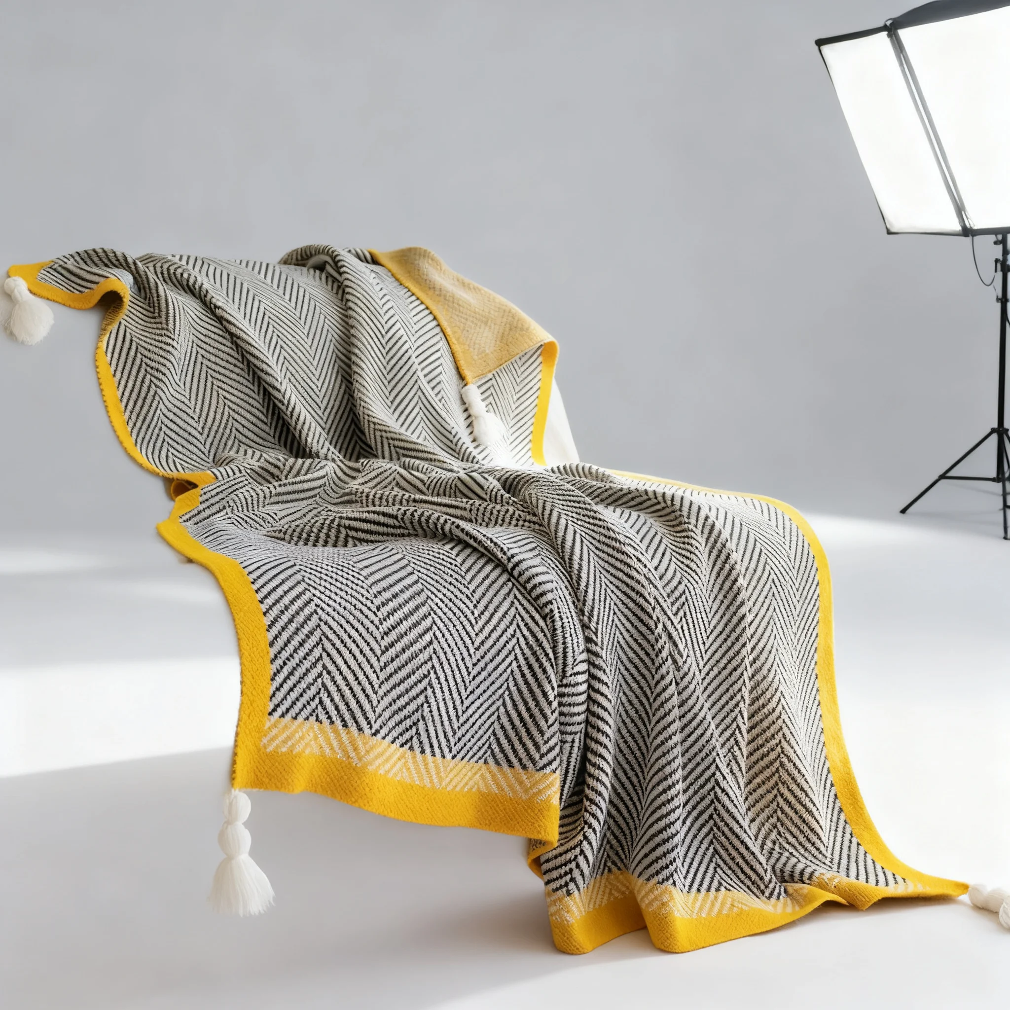 Nordic Chunky Knit Throw Blanket, Multi-Use Sofa Office Nap Blanket, Cozy Fall Winter Car Travel Bed Runner, Soft Warm Gift