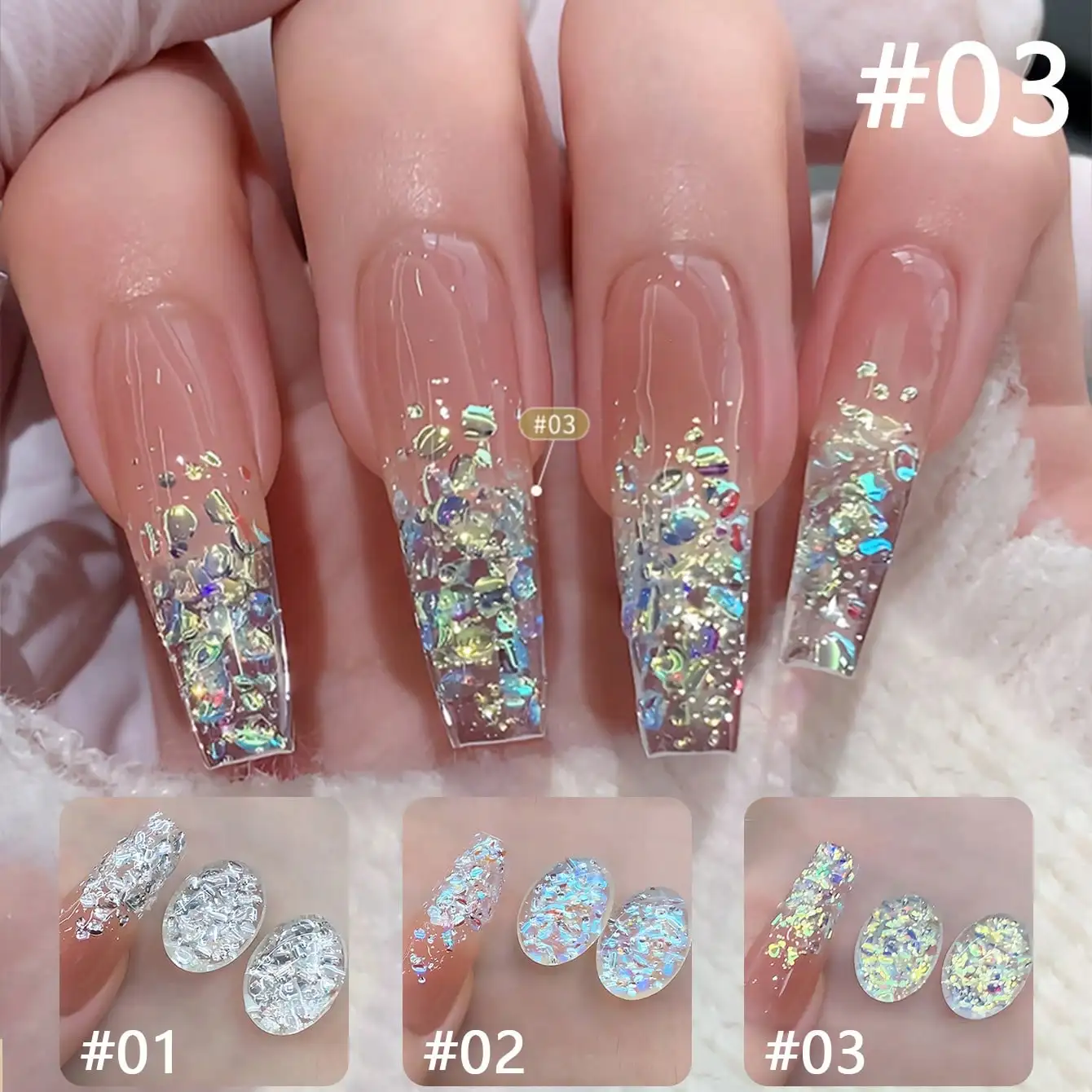 2026 New Color-Chasing Light Strobe Sequin Gel Polish Super Flash Specially Crafted Brilliance Sequin Gel Nail Polish
