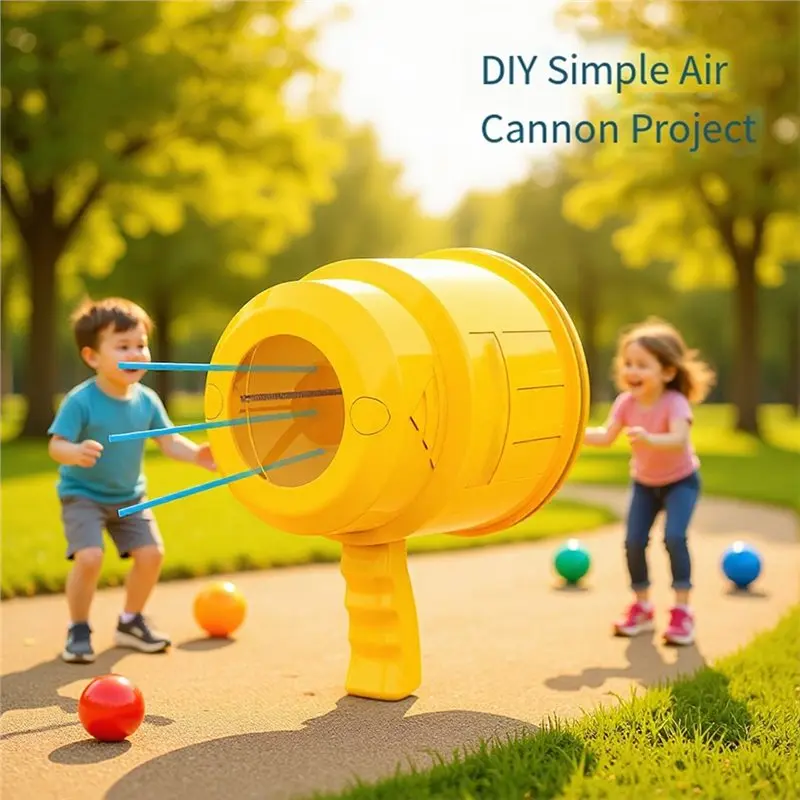 FBIL-Air Cannon Practical Joke Science Experiment Handmade DIY Physics Small Invention For Students Prank For Teens