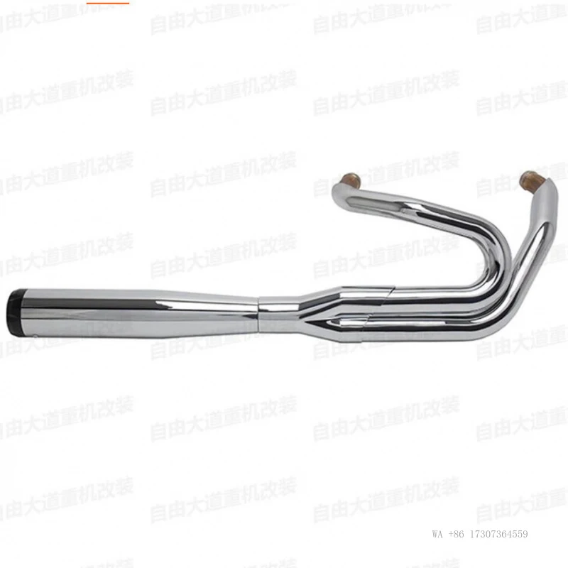 New in Stock S&S Full Two-in-one Exhaust Pipe Racing Version Fit 2018 Later Fat Boy Low Rider Slim Street bob Heritage Exhaust