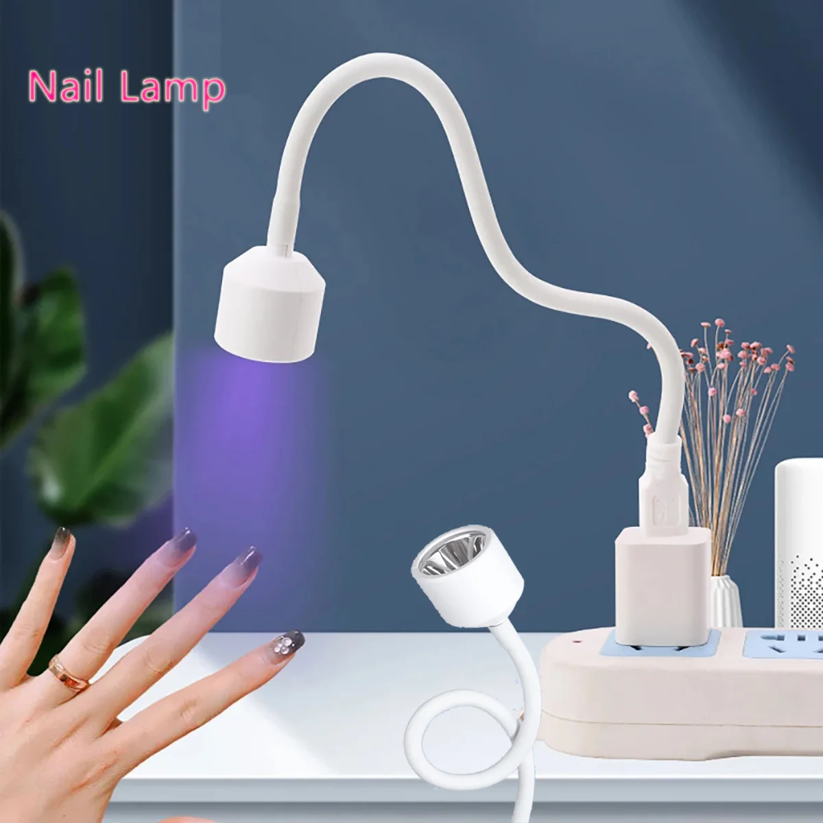 Nail Lamp LED Portable Nail Dryer With Clip Dryer Lamps NailsLamp For Gel Polish Professional Nails Art Tools Home Salon Manicur