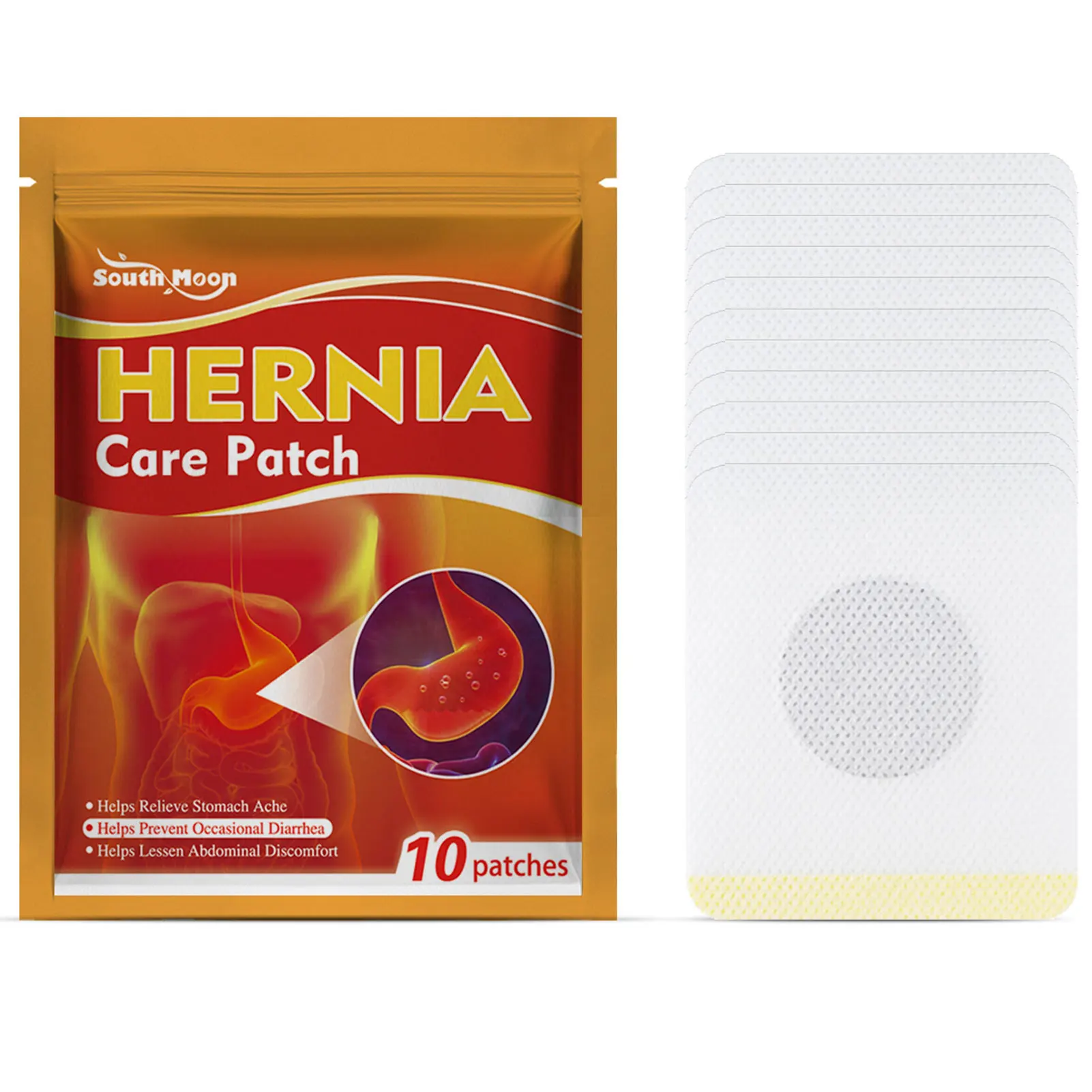 3bag=30pcs Hernia Patches Stomachache Gastric Ulcer Treatment Gastritis Diarrhea Dyspepsia Abdominal Stomach Care Hernia Sticker