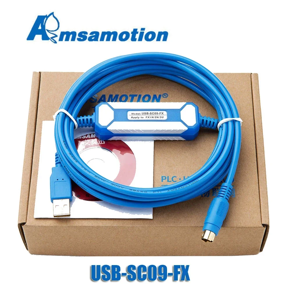 USB-SC09-FX Adapter Suitable For Mitsubishi FX Series PLC SC-09 Programming Cable FX0N FX1N FX2N FX0S FX1S FX3U FX3G