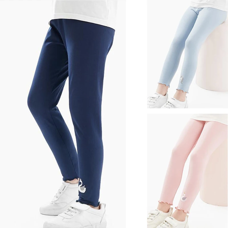 1pc Kid Legging Girl Elasticity Trouser Children Ice Silk Spring Summer Korean Version Baby Fashion Breathable Cartoon Slim Pant