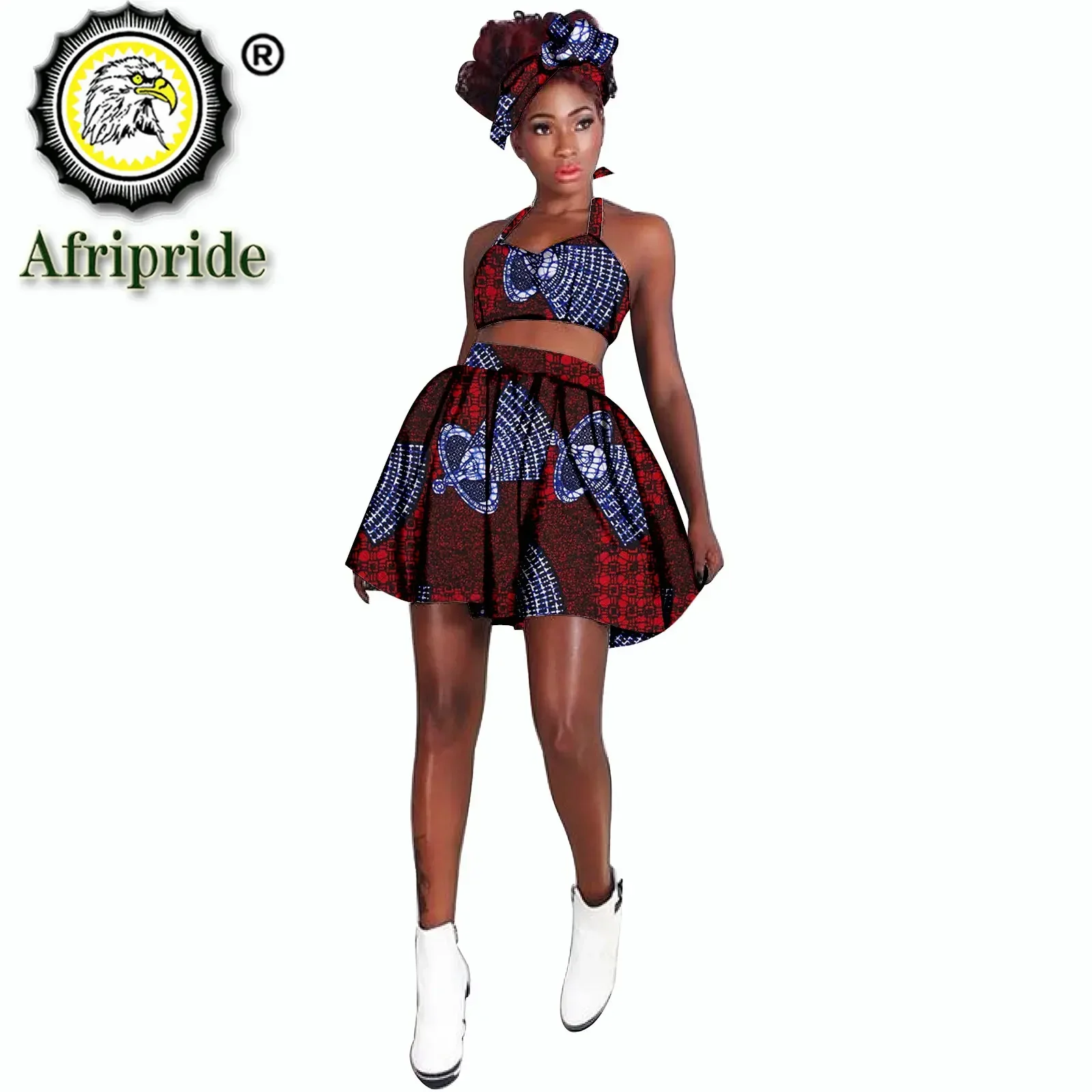 2026 Afrikaanse Kleding voor Vrouwen Dashiki Tops Print Skrits Afrikaanse Headwrap Hoofdband Vrouwen Sets Outfits Sexy AFRIPRIDE S1926024