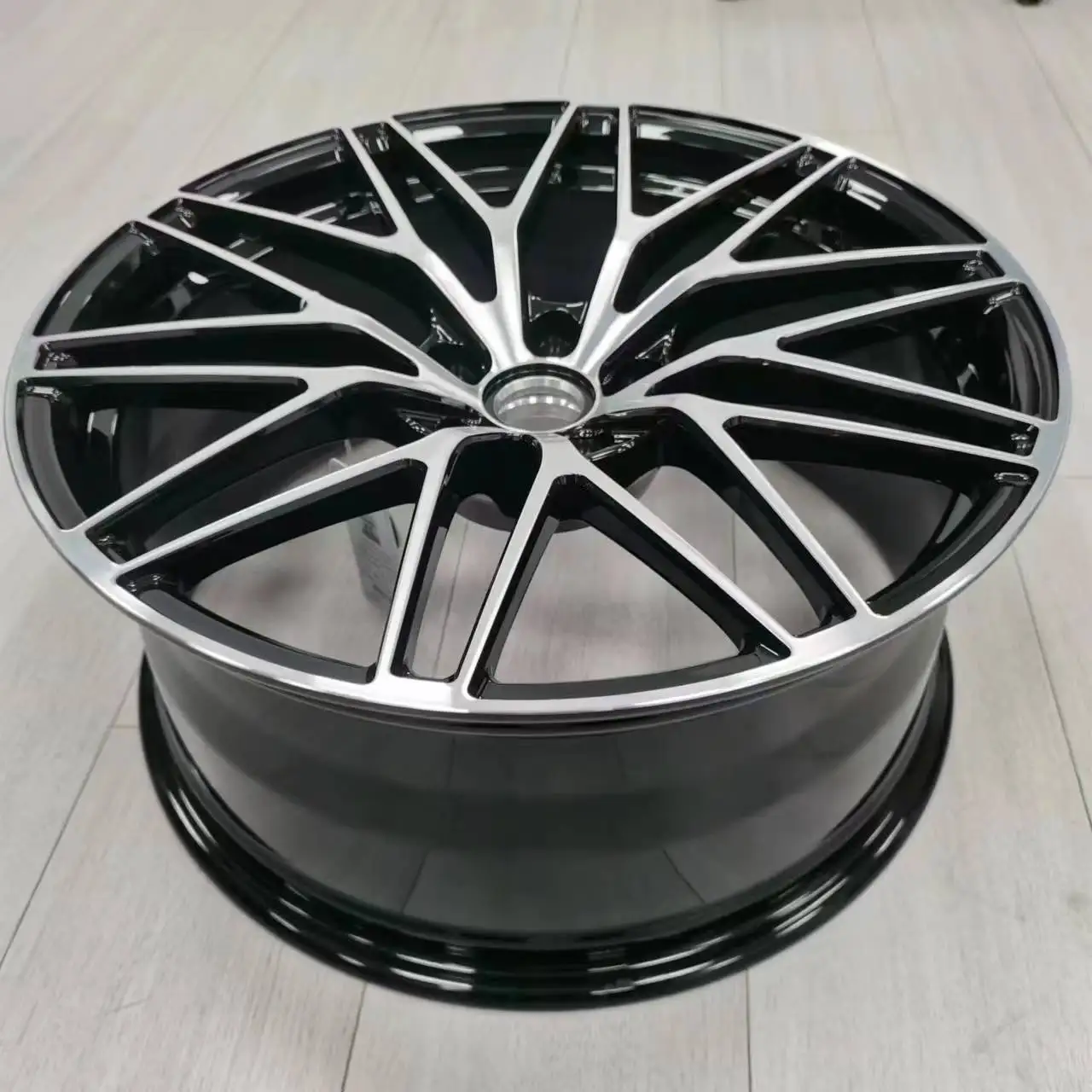 КОЛЕСА FORGED WHEELS Китайская источник заводская глянцевая черная машинная поверхность 20 дюймов 5 отверстий 112 Автомобильная ступица для Porsche