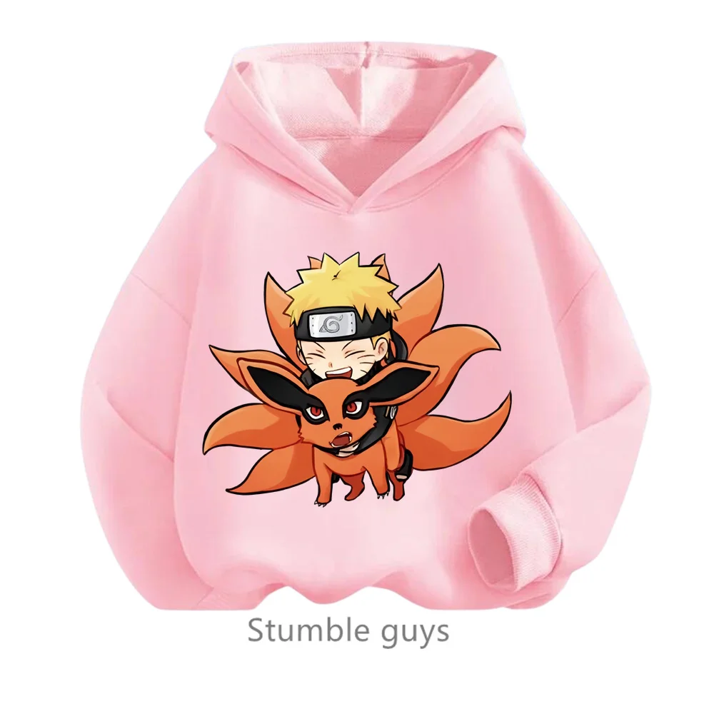 Fashion Narutos Hoodie Kids Clothes Boys Casual Sonic Clothing Cartoon Spring Autumn Hoodie Anime Sasuke Sweatshirt Kakashi Tops