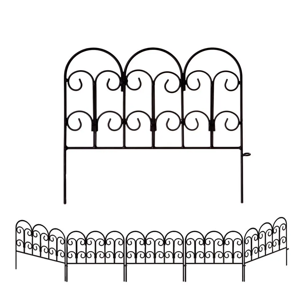 

Edging Border Decorative Fences Panel 18 W x 16 H 5 Pack for Flower Bed Edging Rustproof Dog Animal Barrier Fencing for Yard Me