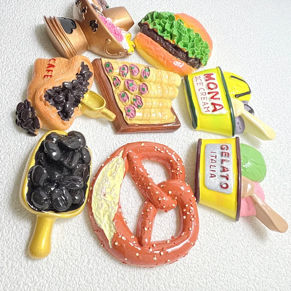 ​​Epoxy Resin New Fake Food Flatback Charms Cabochons for DIY Craft, Flatback Charms Decoration, Miniature Dollhouse Supplies