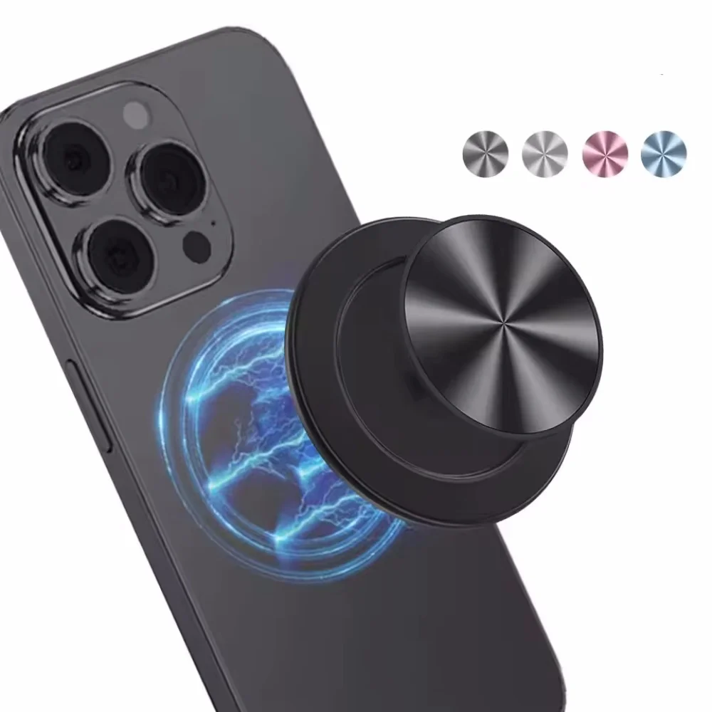 

Магнитная подставка для телефона с гнездом для iPhone 16/15/14/13/12 серии, складной держатель для телефона, сильный магнитный расширяющийся держатель