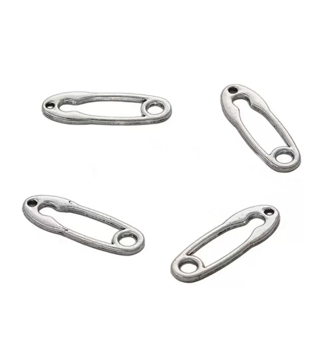 

35pcs 25*8mm Zinc alloy metal brooch design pendants for handmade HW3102