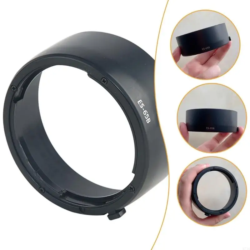 920L Precisions ES65B Camera Lens Hood ES65B Sun Shade Cover for RF50mm 1.8 Lens Enhances Photo Contrast