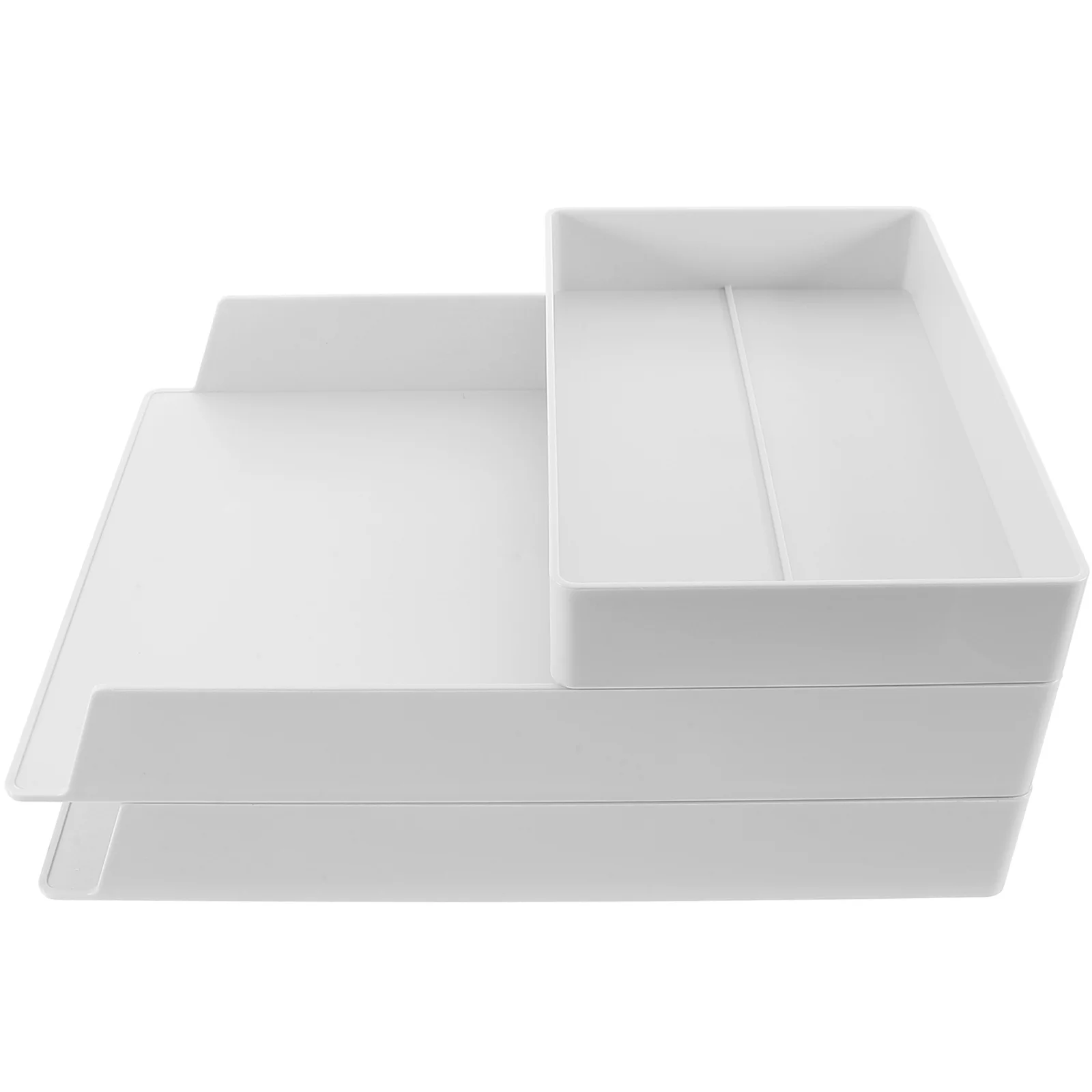 

ABS Multi-Compartment Desktop Organizer Large Capacity Stationery Storage Box Pen Pencil Holder for Office Study Bedroom