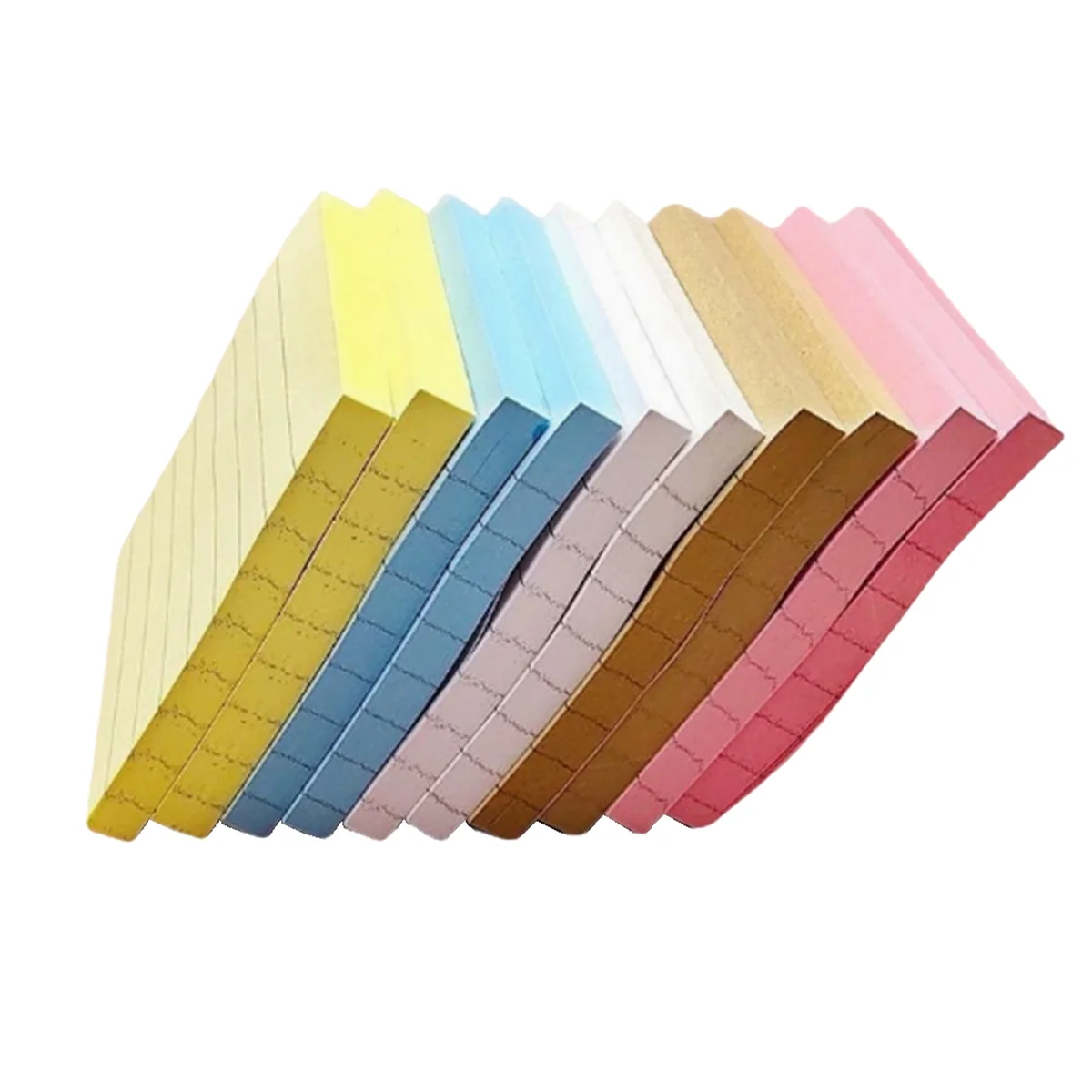 

AA98 Lined Sticky Notes 3x3 Inch Post Sticky Notes with Lines, Multi Colors Ruled Colorful Super Sticking Power Memon Pads