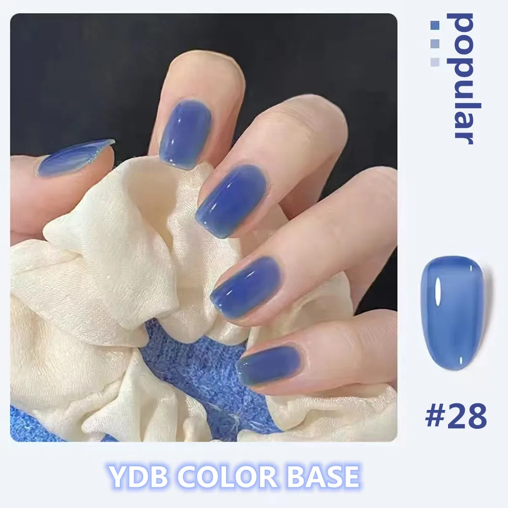 YD KODI PROFESSIONAL 12ML Primer Jelly Rubber Base Coat Orange Nude Rubbr Base Coat Nail Art Degisn Nude Jelly Rubber Base Gel