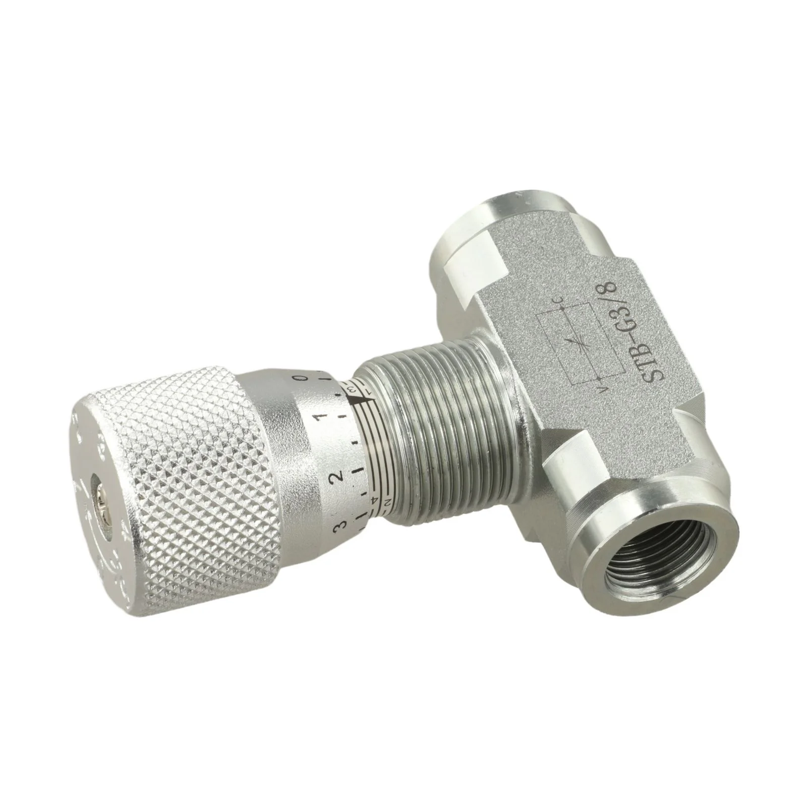 3/8 inch STB-G3/8 Hydraulic Flow Control Throttle Valve for Mini for excavator 45# Material 30L min Flow 40MPa Pressure