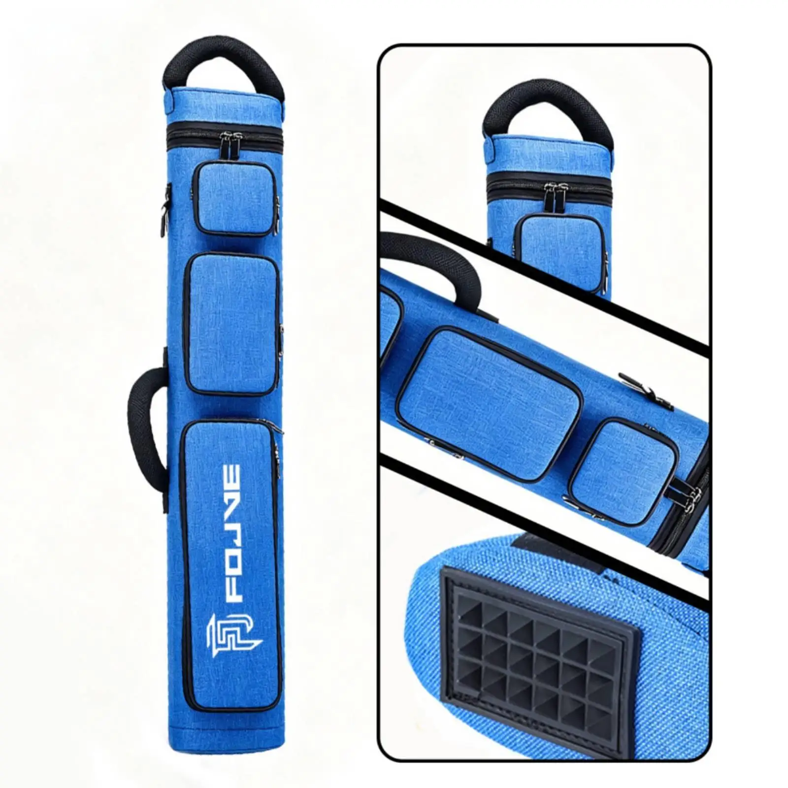 cue-stick-carrying-case-padded-pool-cue-case-with-shoulder-strap-cylindrical