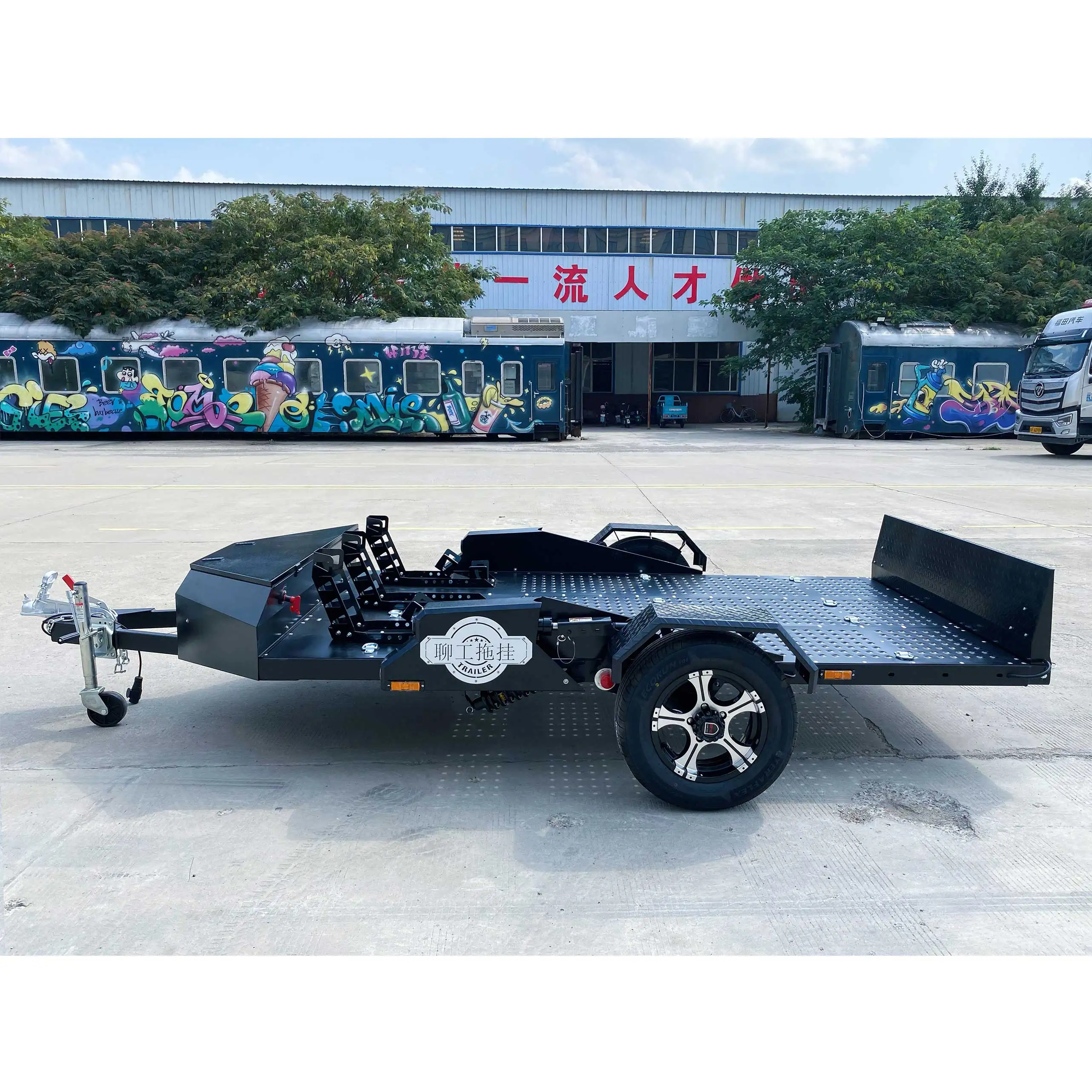 Direct Factory Price Single Motorcycle ATV Trailer Easy to Carry Super Practical view 3