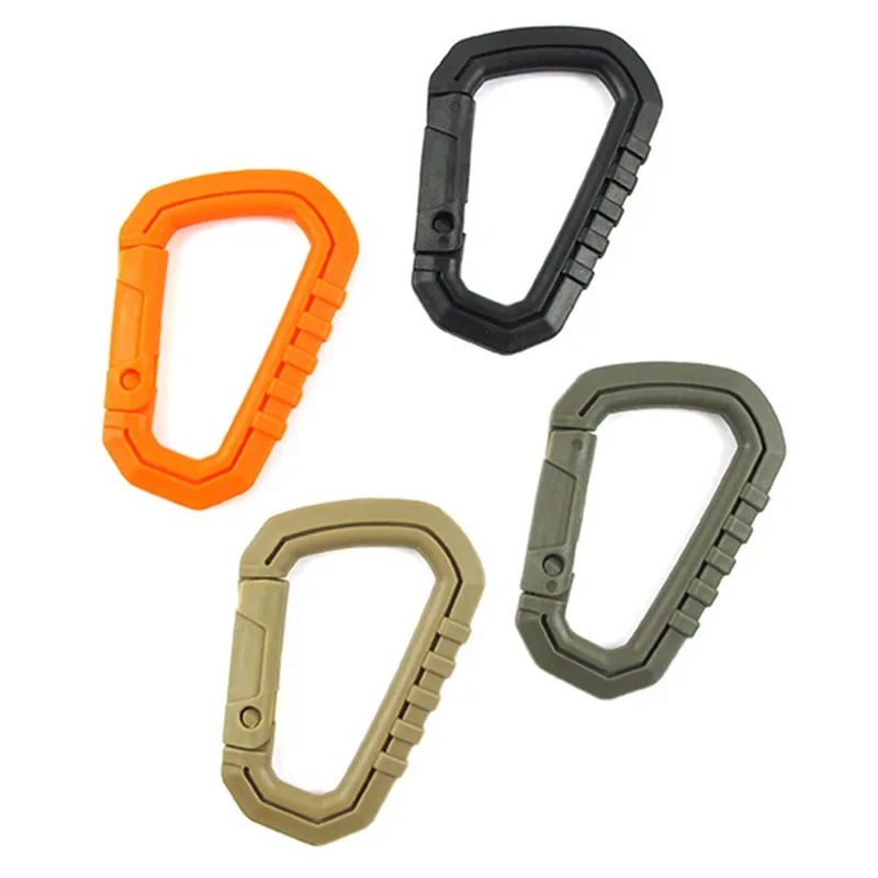 Carabiner D-Shape Ultra Light Mountaineering Bag Keychain Outdoor Tactical Gear Hiking Camping Climbing Accessories