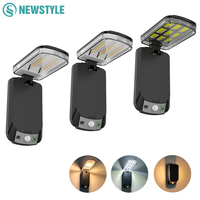 Solar Outdoor Lights Foldable Led COB Solar Flood Wall Lamp Motion Sensor 3 Mode Waterproof Street Light Porch Garden Yard Decor