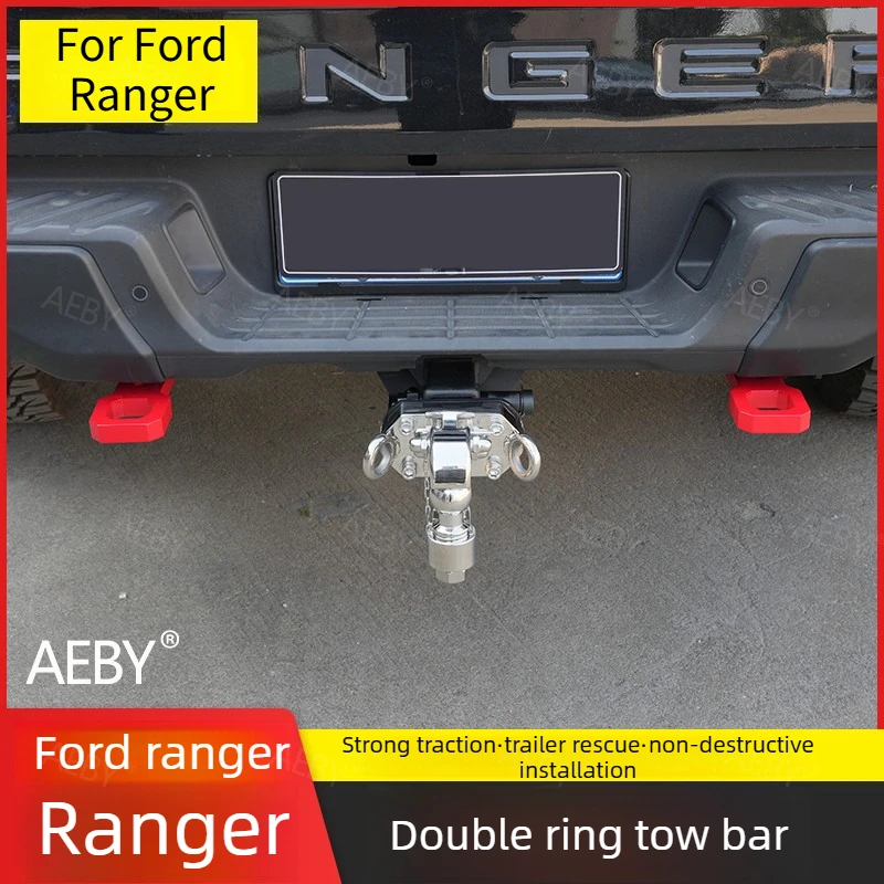 

For Ford Ranger 2022-2026 trailer hitch receiver tow bar,Anti-collision bumper,Double ring trailer bar,Car external accessories