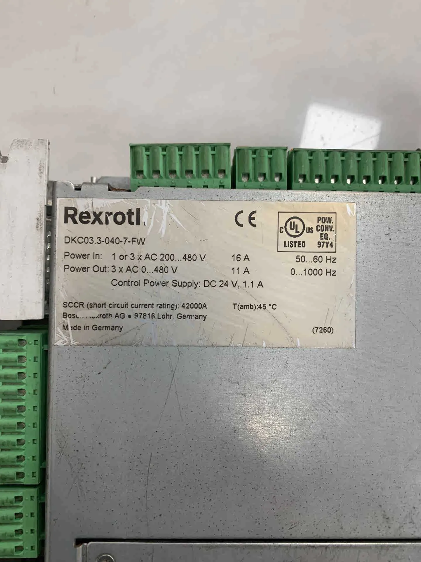 Servo Drive DKC03.3-040-7-FW para Rexroth