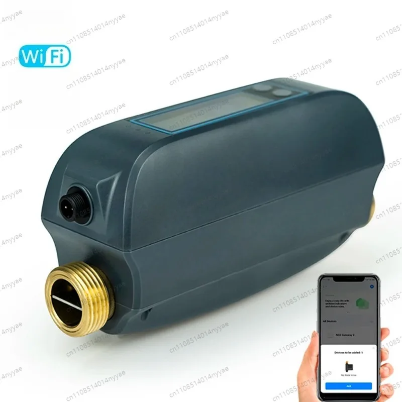 WiFi Intelligent Watervalve Dual-Band Flowrate Meter APP Control Efficient Home Water Management Device for Voice Control