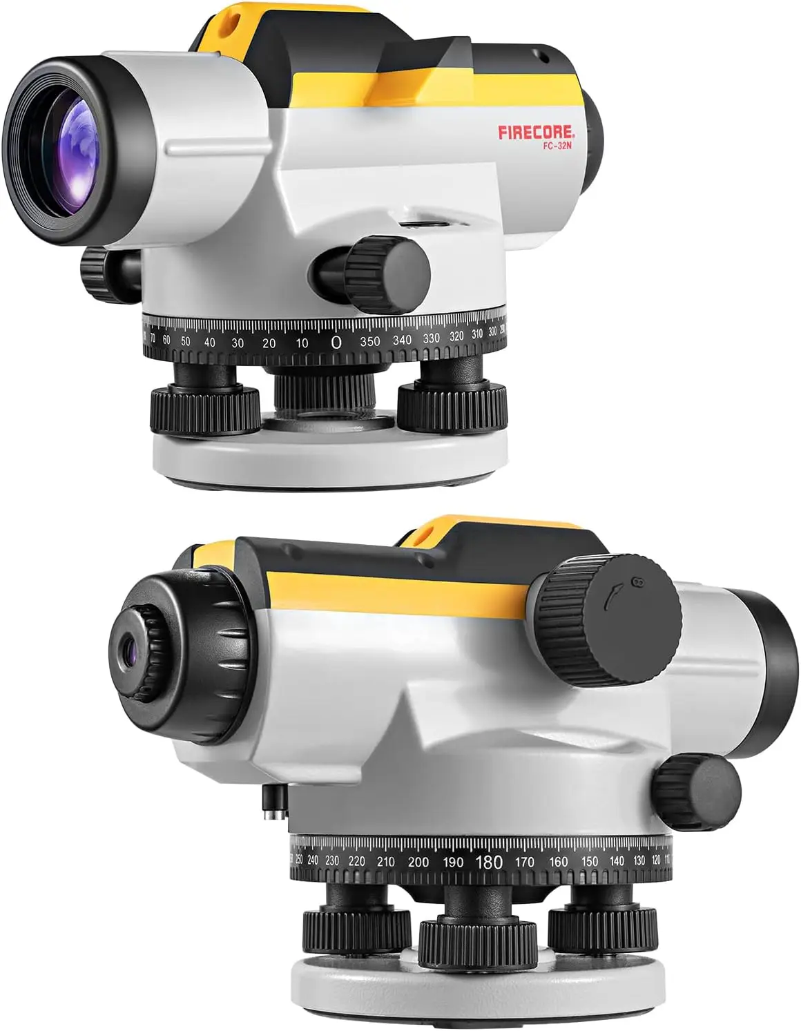 32X Automatic Optical Level Kit with Self-Leveling Magnetic Dampened Compensator and Transport Lock, High Precision Height/Dista