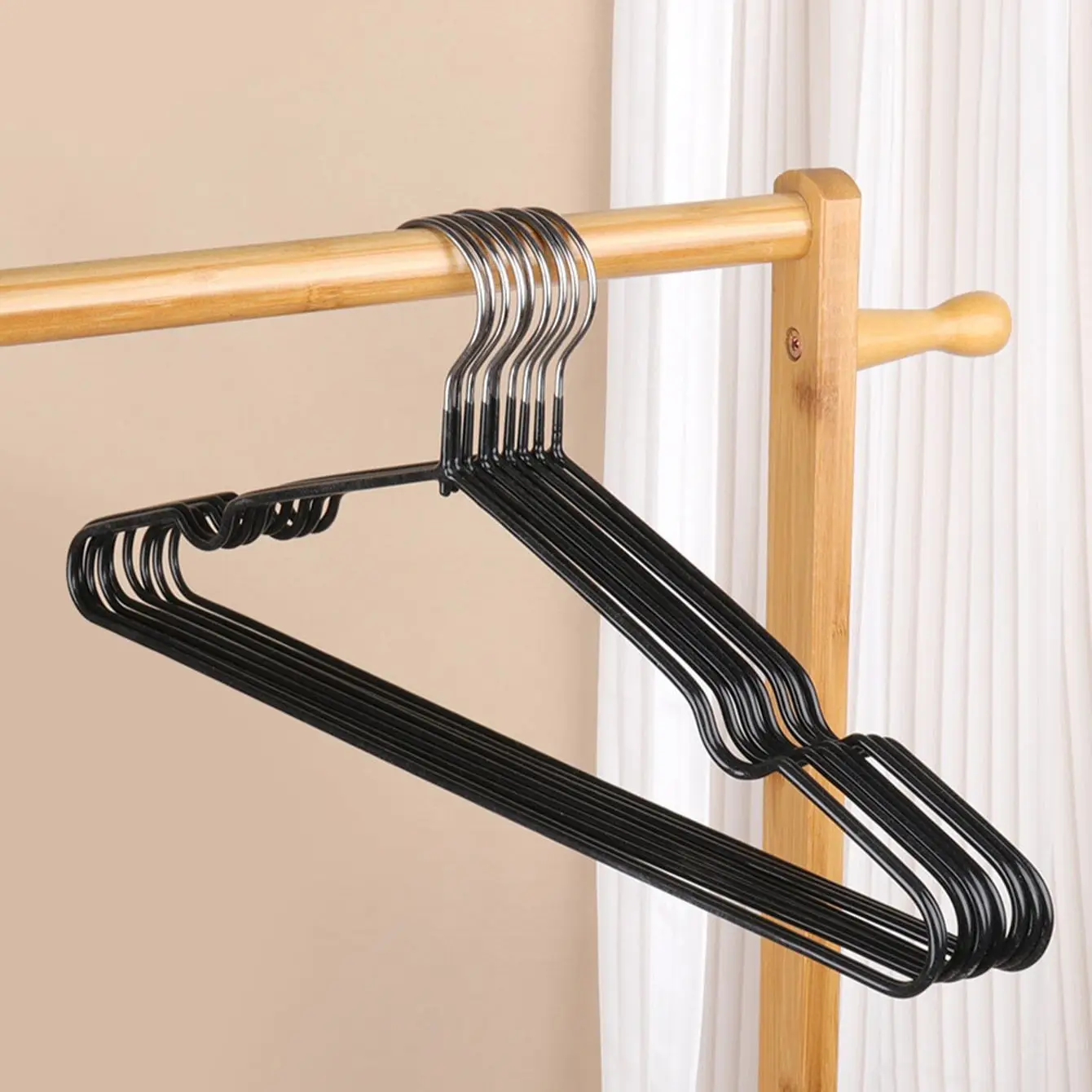 10pcs non-slip drying metal hanger