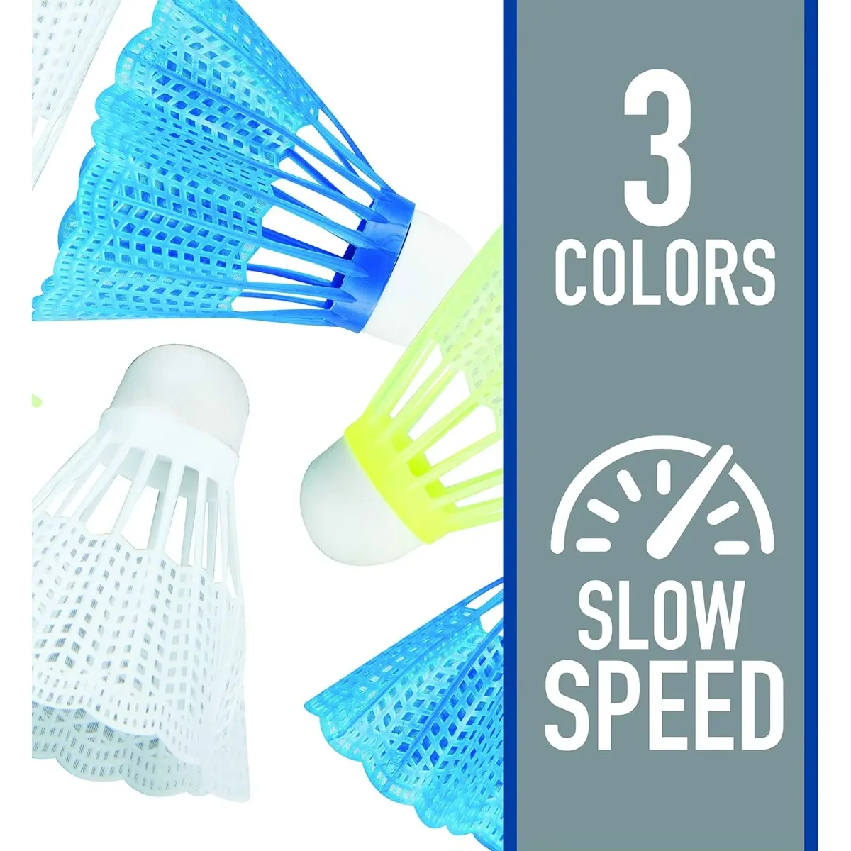 프랭클린 스포츠 배드민턴 셔틀콕 세트 - 3개 세트, 6 + 12 배드민턴 셔틀콕 - 뒷마당 야외 배드민턴 셔틀콕