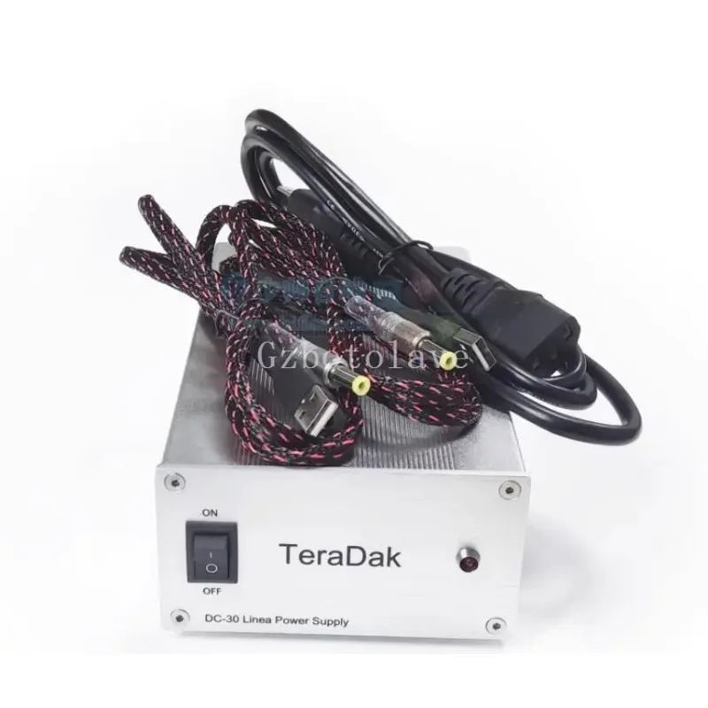 TeraDak 60W USB dual DC5V 3A output HiFi fever audio upgraded linear power supply  DC5.5*2.5mm USB Micro USB type C for choose