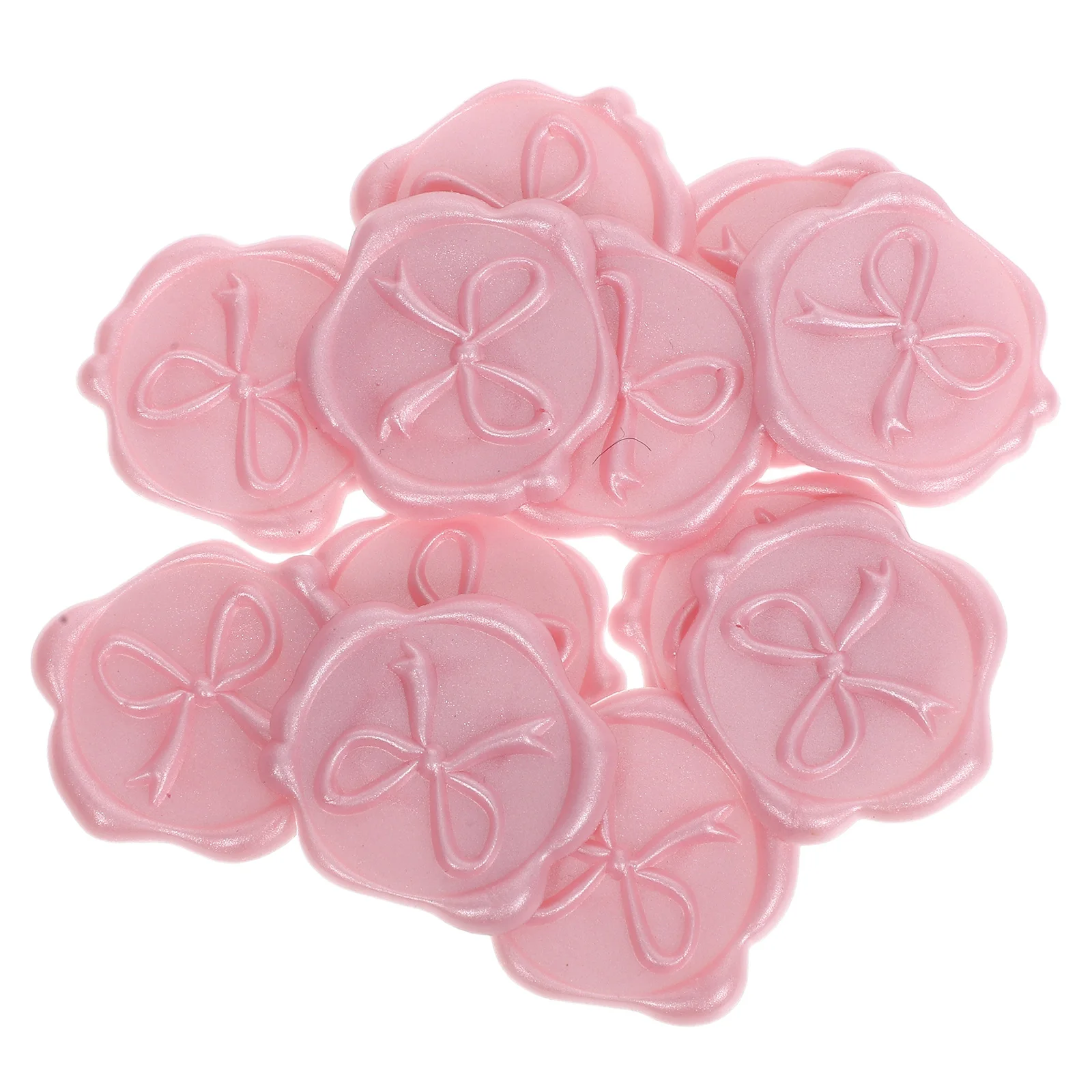 

12 Pcs Bow Wax Seal Stickers Dry Floral Envelope Sealer Creative Decorative Baby