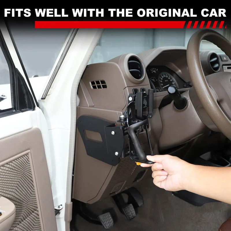 Driver Side Air Vent Cup Phone Holder Bracket LHD For Toyota Land Cruiser Prado LC250 J250 2024 2025 2026 Car Interior Accessory 5