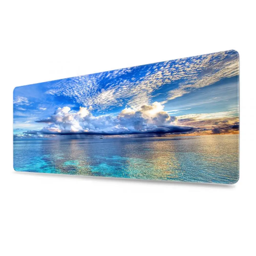 Ocean Sea Giant mouse pad Desk Mouse Pad Cute HD Desk Pad Extended Gaming Keyboard Mats Large XXL Gamer Mousepad 120x60CM